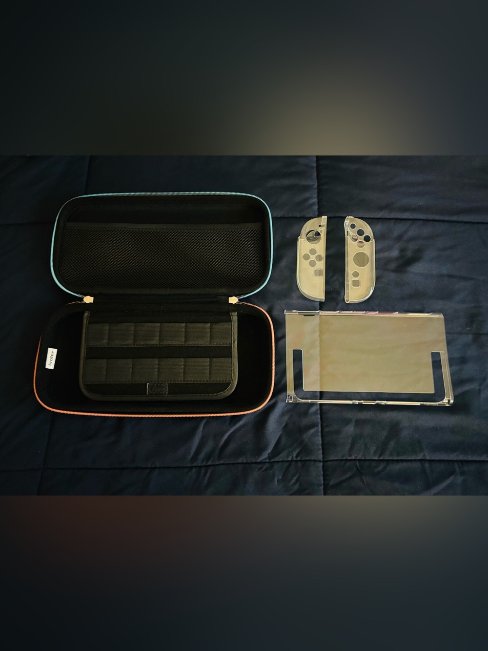 Nintendo switch 2 carrying case, Spigen clear shell TPU shell with joycon covers